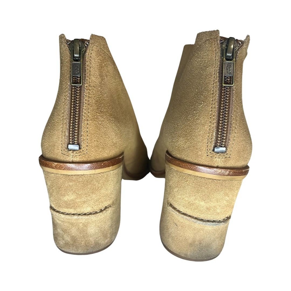 UGG Ginger Booties Open Toe Brown Suede with Suede heel Womens Size 9.5 - Picture 5 of 9
